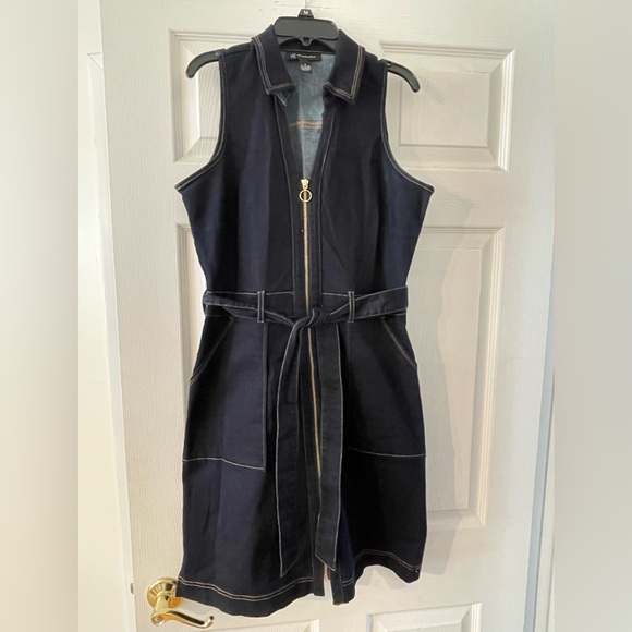 INC International Concepts Dresses & Skirts - INC Denim Zipper Dress- size 8- stretchy material